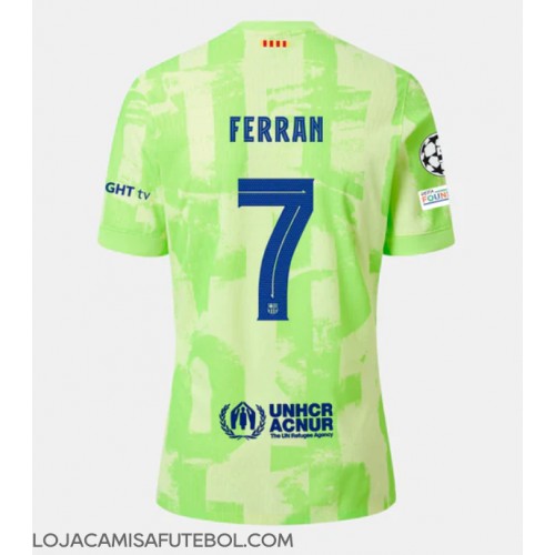 Camisa de Futebol Barcelona Ferran Torres #7 Equipamento Alternativo 2024-25 Manga Curta